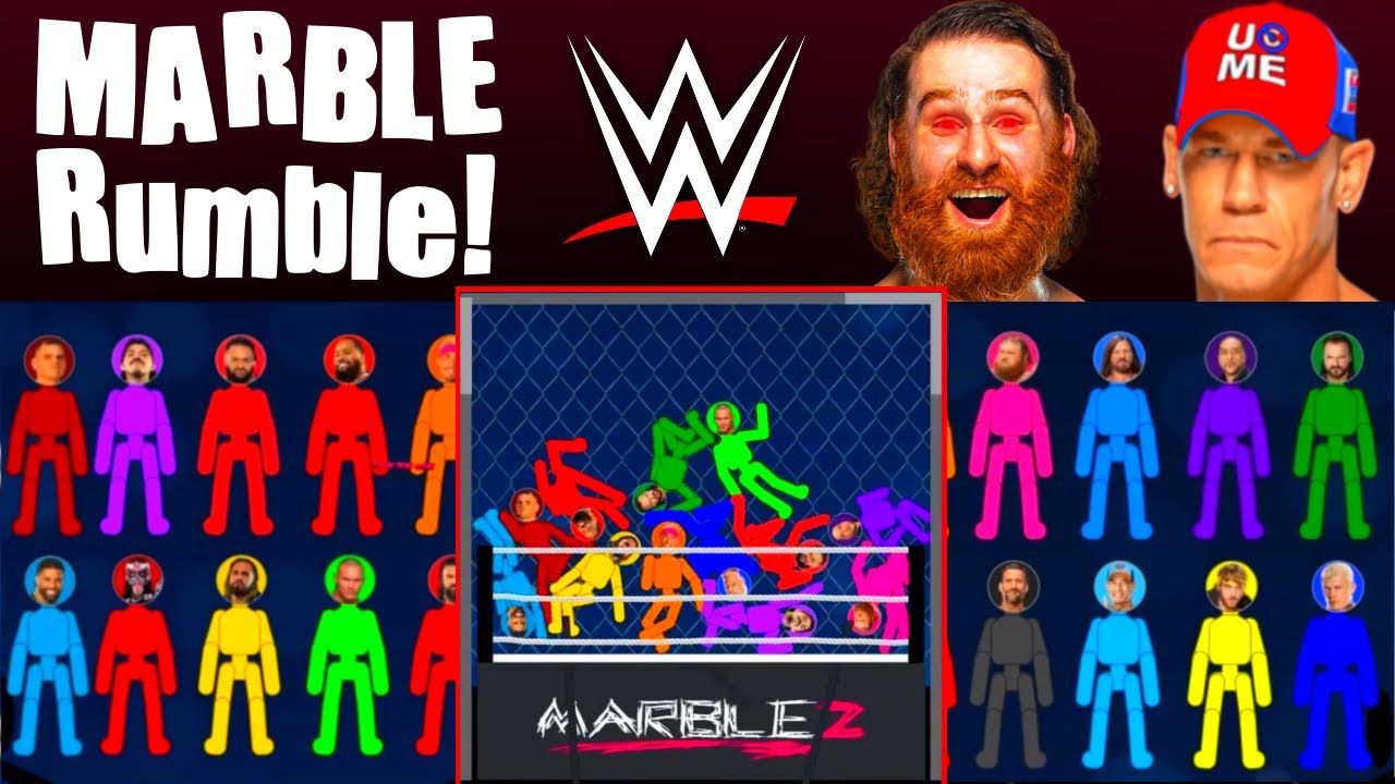 Marble Wrestlers WWE ELIMINATION CHAOS🔥