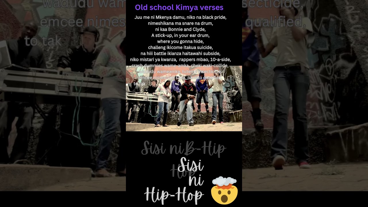 Old School Kenyan Hip Hop - Kimya's verse Classics 2 #shorts