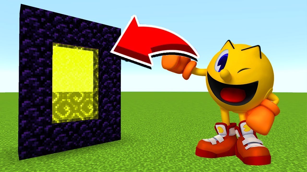 How To Make A Portal To PACMAN in Minecraft Pocket Edition/MCPE