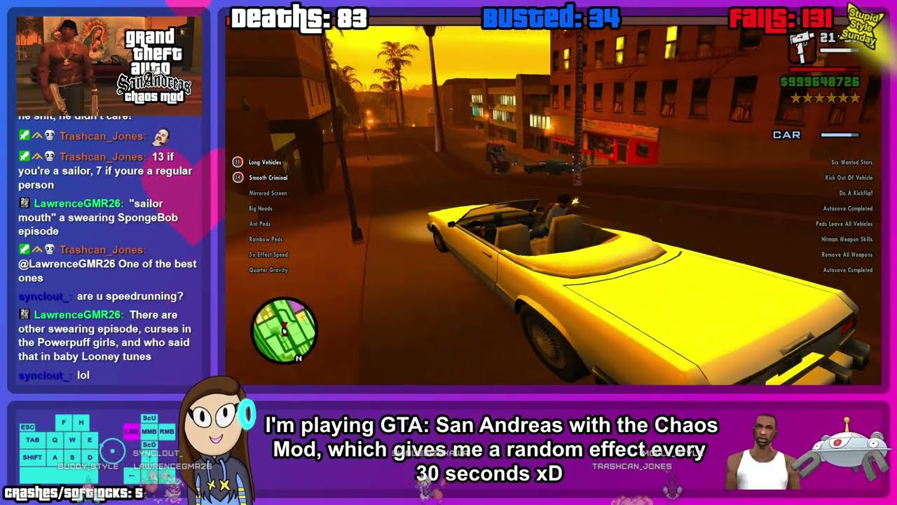 Сопротивляюсь изо всех сил | GTA San Andreas (мод «Хаос») — лучшие моменты