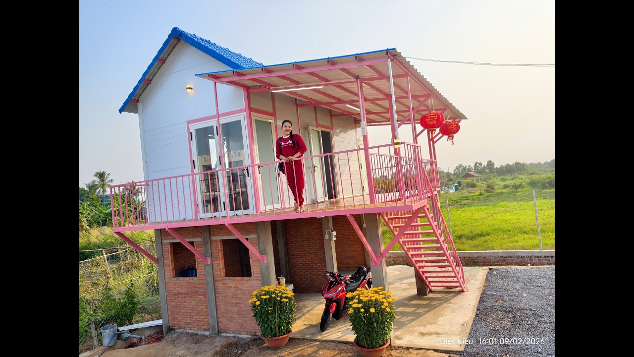 Nhà Sàn Lai Lầu Kiên Cố Bán Tiền Chế Lắp Ghép