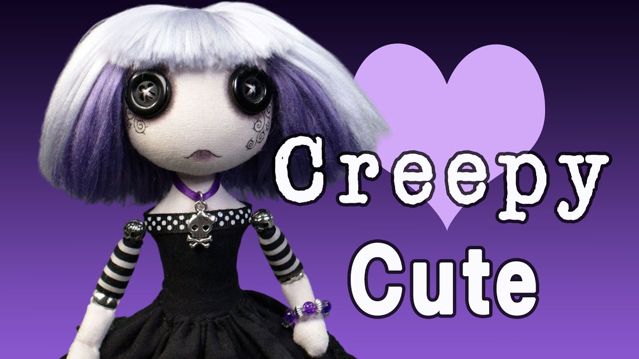 Making a CREEPY CUTE cloth art doll