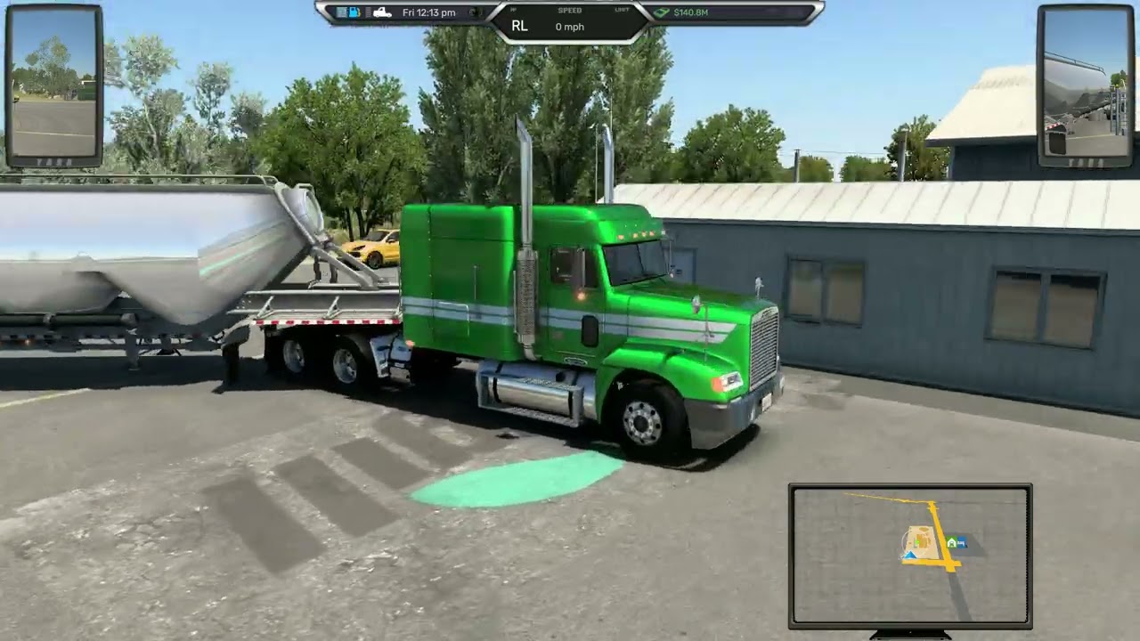 American Truck Simulator Freightliner FLD 120 Detroit 60 Series 10 Speed Dry Bulk Delivery