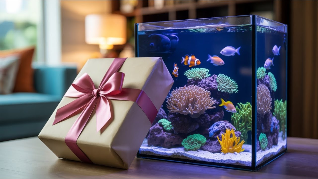 GANHEI UM AQUARIO MARINHO part 1