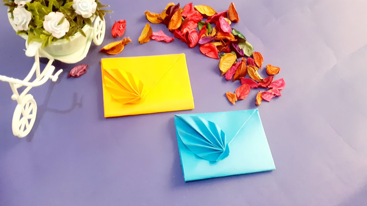 How to Make an Origami Leaf Envelope