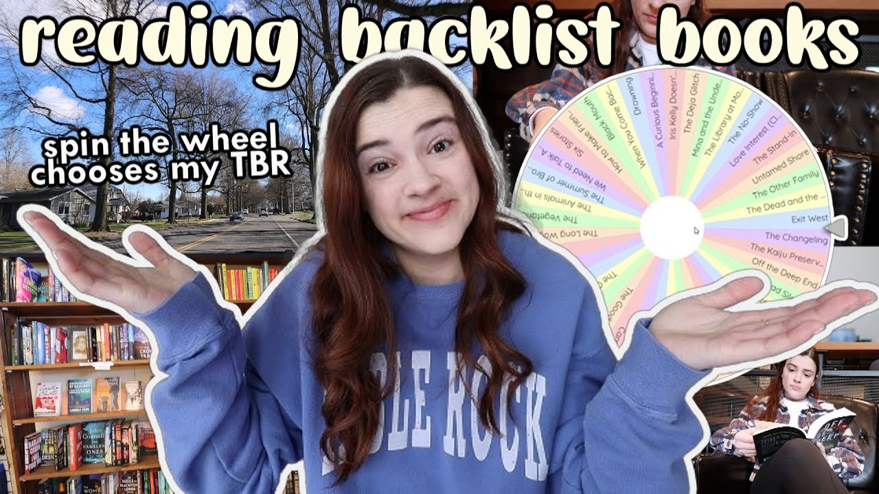 spin the wheel decides which backlist books I read 👀 [backlist bonanza reading vlog]