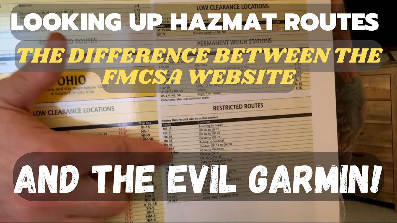 Searching HazMat Routes & Why You Never Trust Garmin