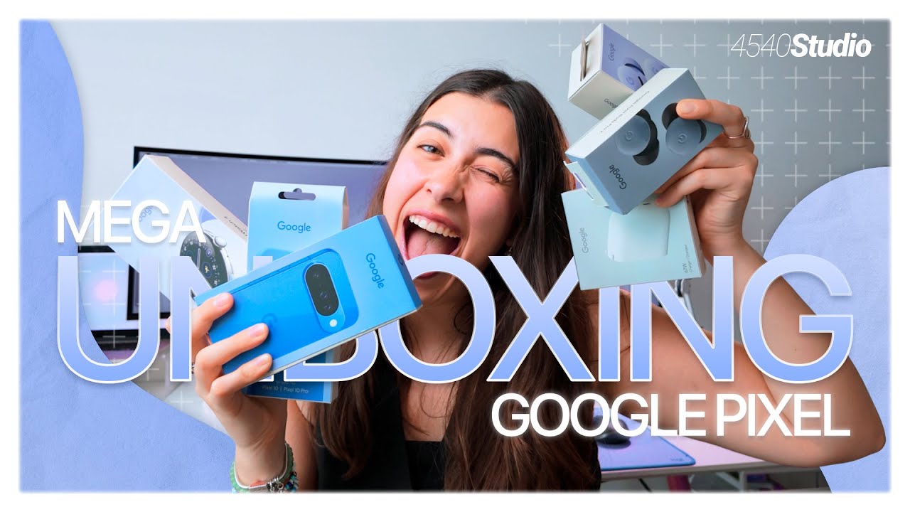MEGA UNBOXING Google Pixel 10, Watch 4, Buds | Amelie Von