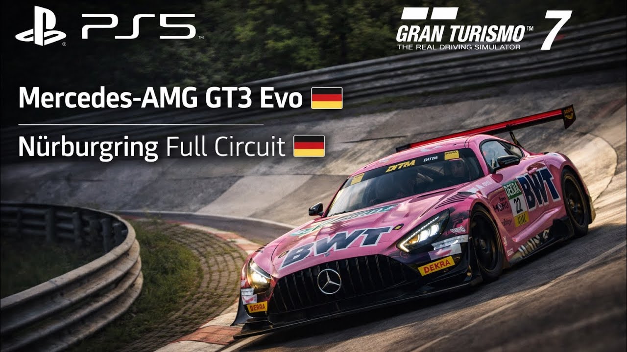 Mercedes-AMG GT3 Evo | Nürburgring Full Circuit Test Race | Gran Turismo 7