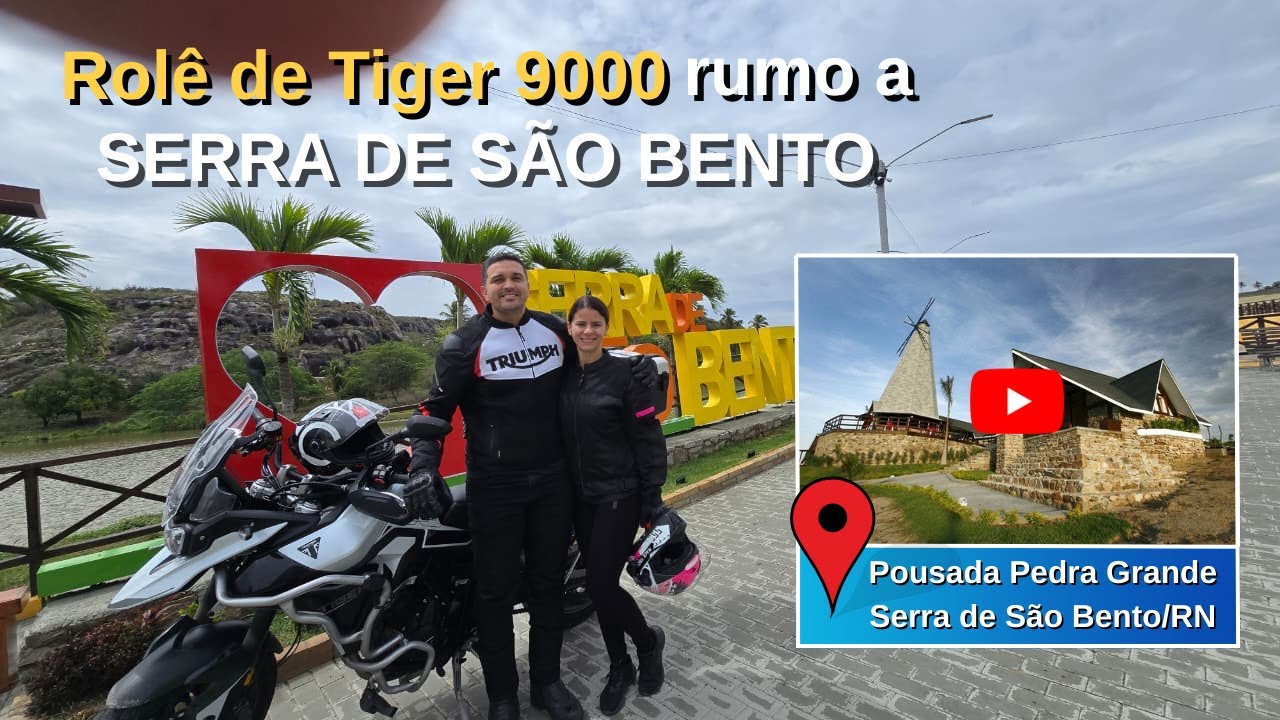 Tiger 900 - Natal a Serra de são bento/RN - Café na pousada mais famosa.