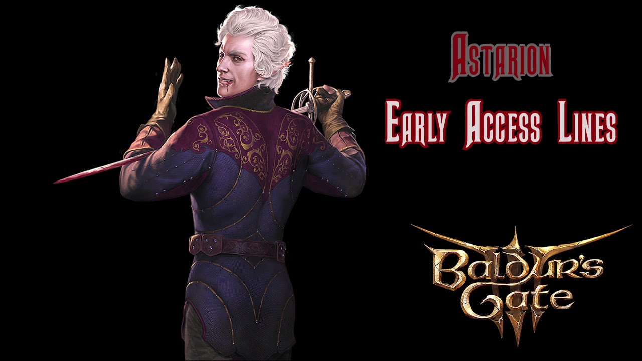Baldur's Gate 3 Voice Lines: Astarion | 5121 files!