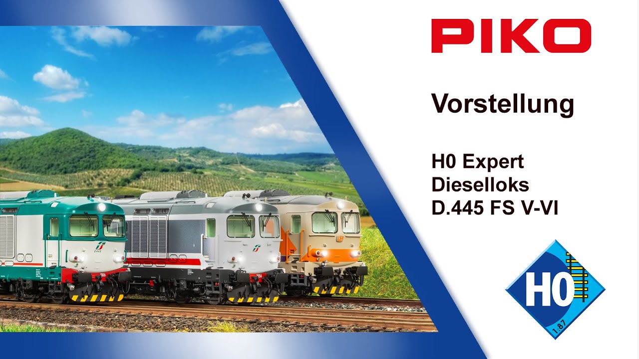 PIKO [V172] H0 Expert Diesellok D.445 V/VI #22020ff