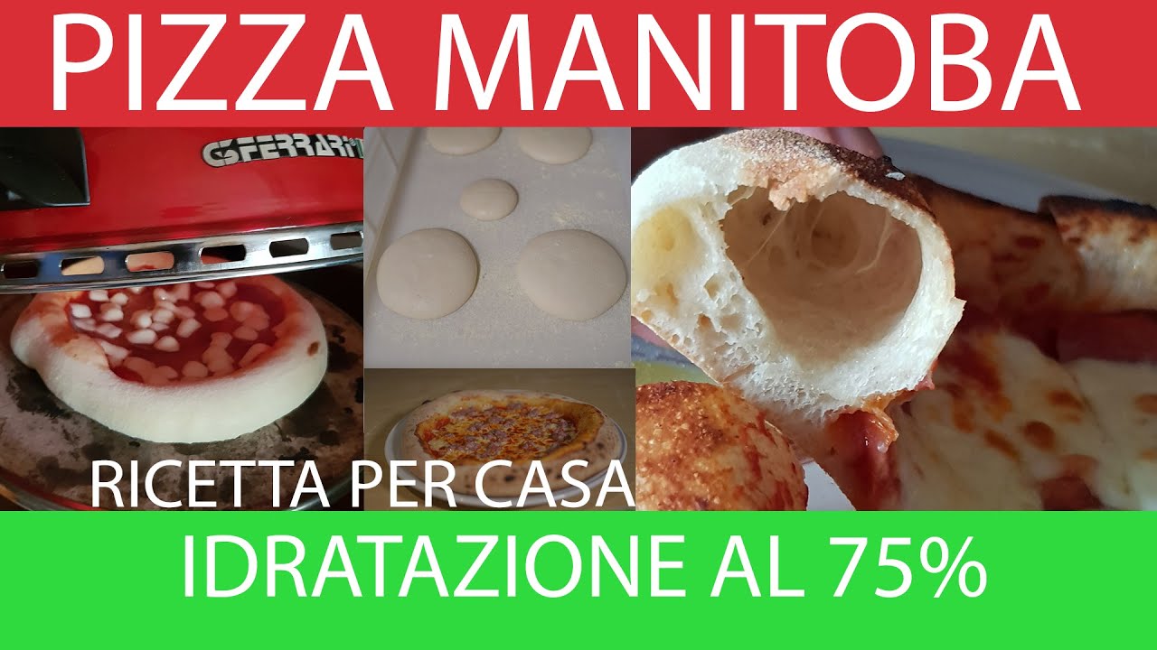 Pizza Canotto ( Napoletana ) con Farina di manitoba : idratazione al 75%