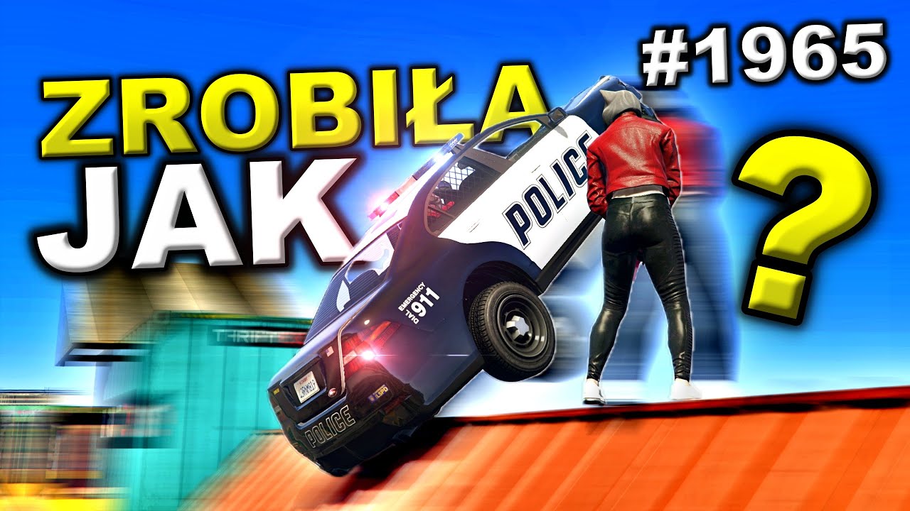 GTA 5 ONLINE Po Polsku💥JAK TO ZROBIŁA? AUTA vs. BIEGACZE 