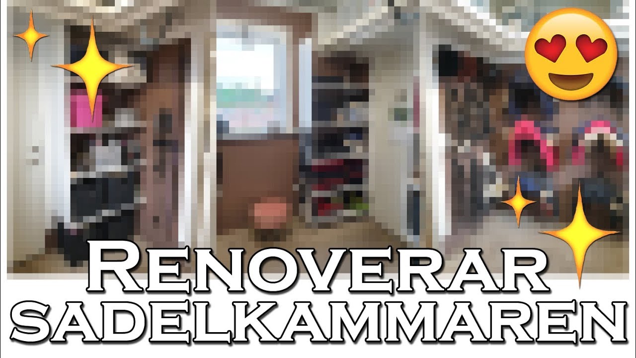 VI RENOVERAR V&Aring;R SADELKAMMARE - F&ouml;re & efter