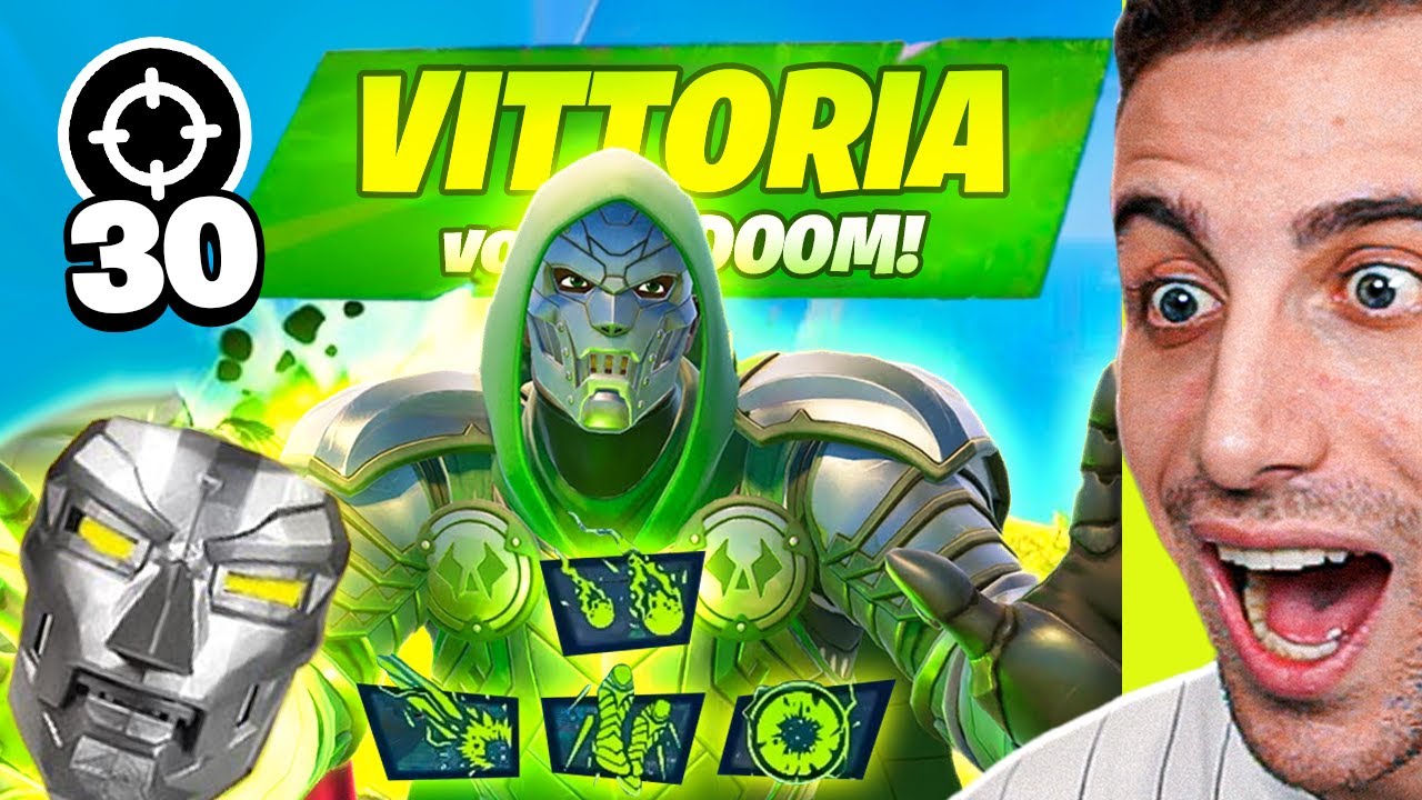 Gioco con l'ARMATURA di DOOM e VINCO con 30 KILL! *DEVASTO* Stagione Marvel Fortnite ITA!