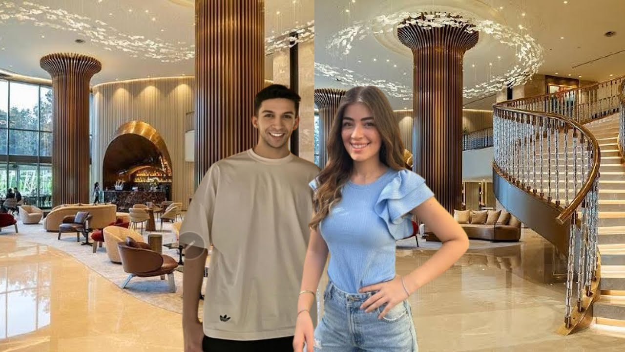شاهد بالفيديو أول ظهور ل ليلى زاهر وهشام جمال بعد زفافهم ف شهر العسل غايه فالجمال ؟
