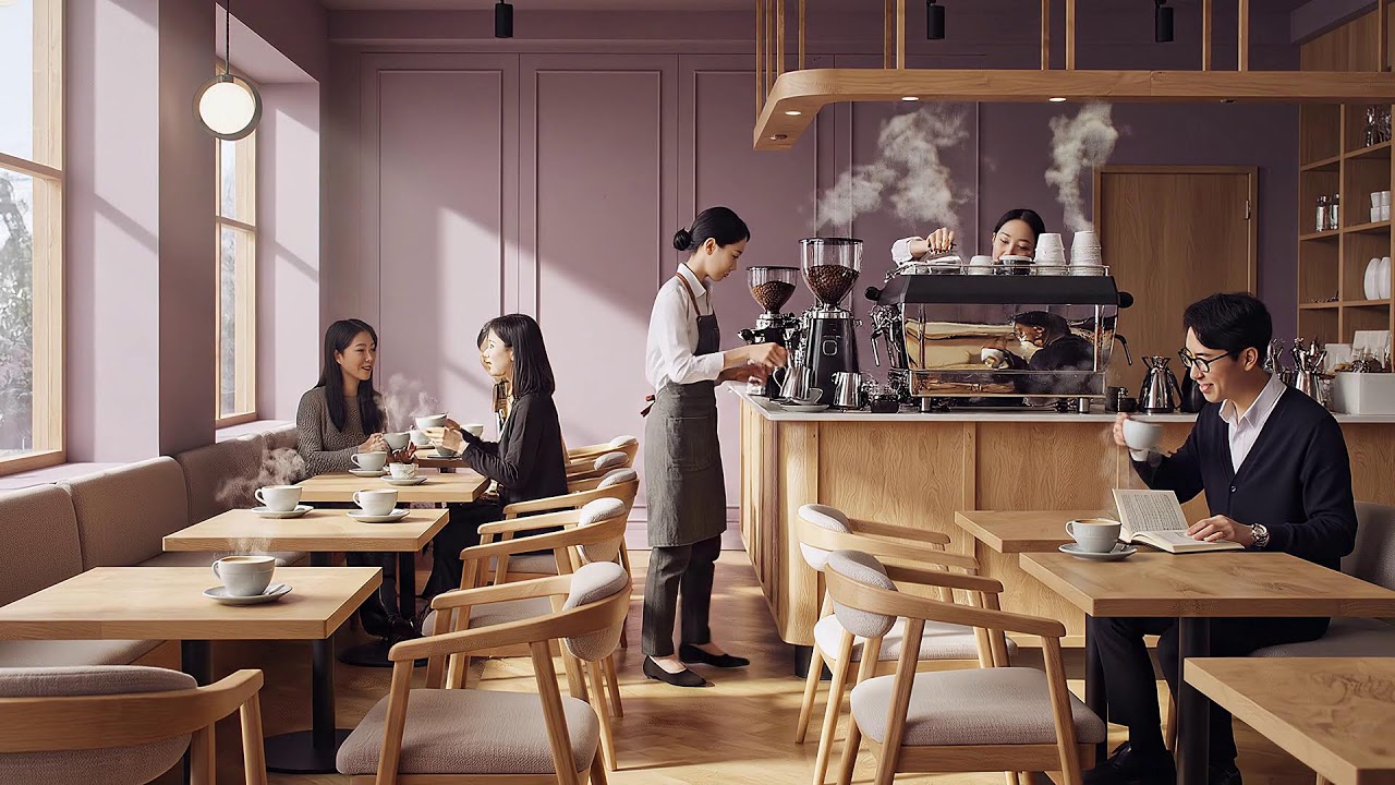 봄 카페에서의 잔잔한 재즈 순간 ☕🌷🎷