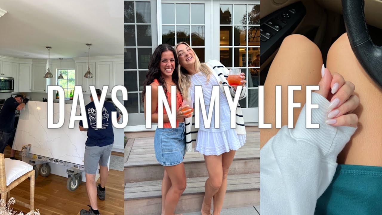 VLOG: countertop install day !! Luisa visits, nail appt, sushi date, etc.