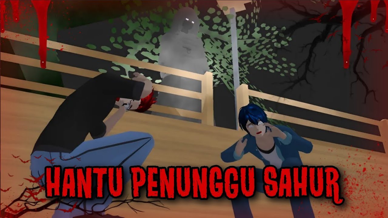 HANTU PENUNGGU SAHUR || HORROR MOVIE SAKURA SCHOOL SIMULATOR