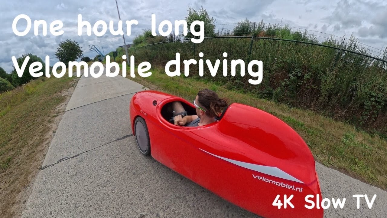 One hour velomobile tour - 4K Slow TV