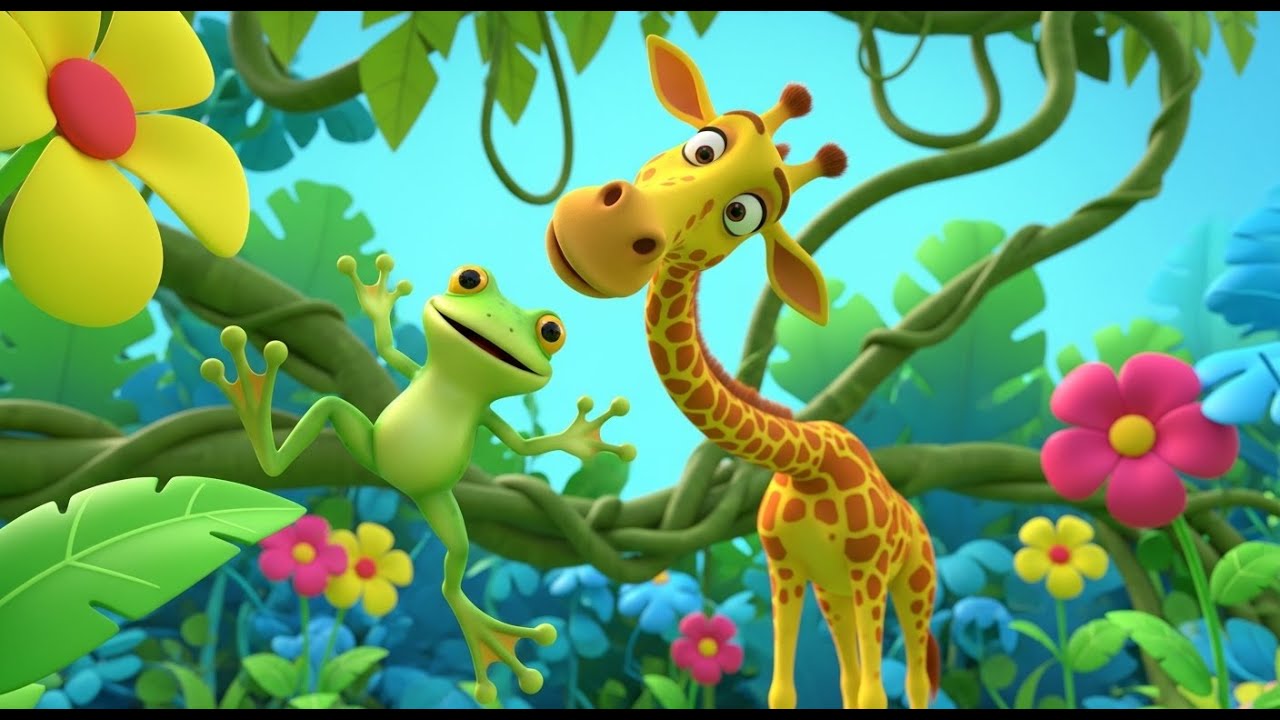 Farm & Wild Animals | Learn Animal Names & Sounds | Fun Nursery Rhymes for Kids