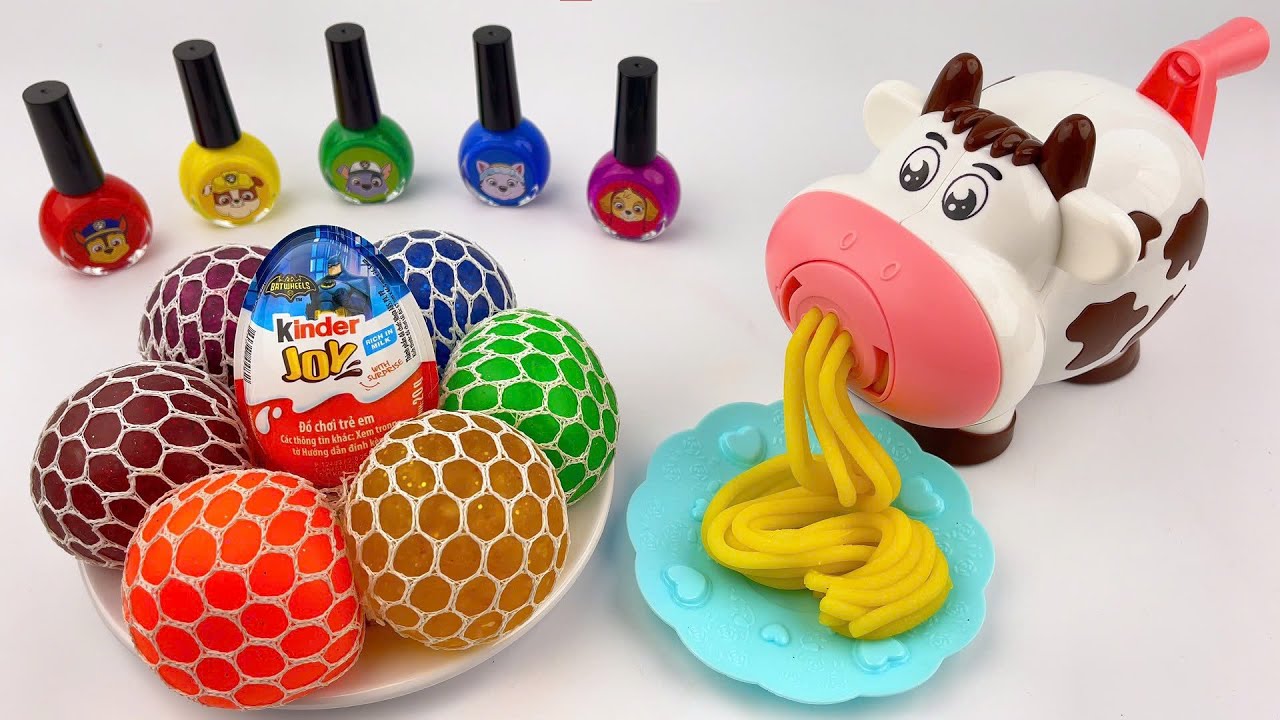 Satisfying ASMR | DIY 6 Stress Balls & Cow Noodle Maker Sand Toy | Oddly Relaxing Sounds
