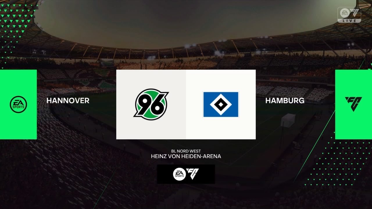 EA FC24 Bundesliga Nord West Hannover 96 vs Hamburger SV
