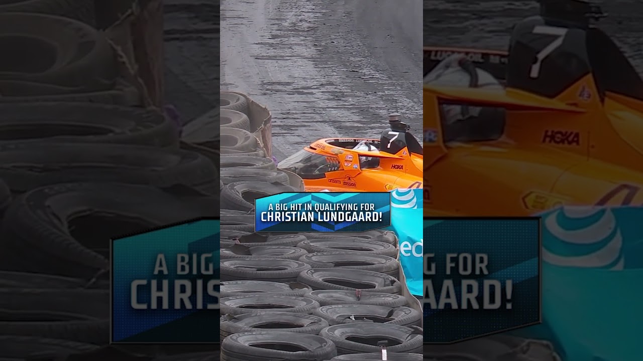 Turn 9 is tough 😮&zwj;💨 A big hit for Christian Lundgaard in Long Beach #INDYCAR #racing