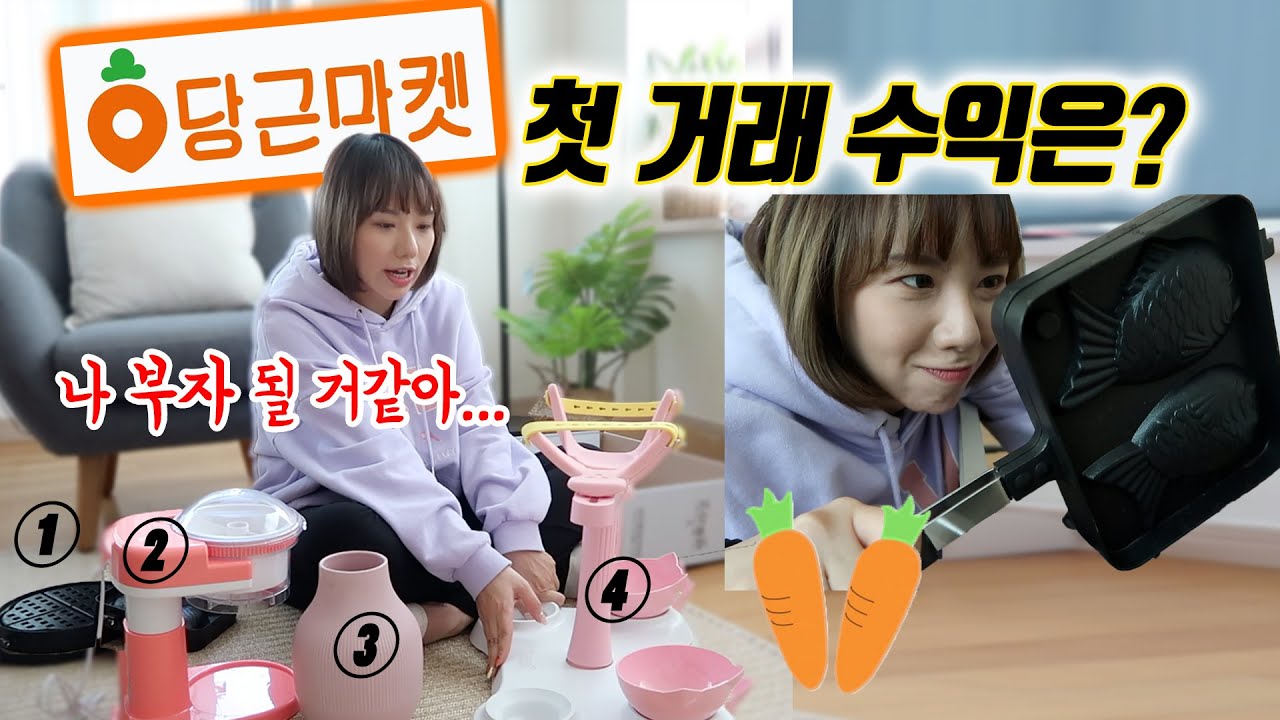 태어나서 처음 해보는 당근마켓 거래!! 나 얼마벌었게~? 나는 당근왕을 꿈꾼다.... | 디바제니