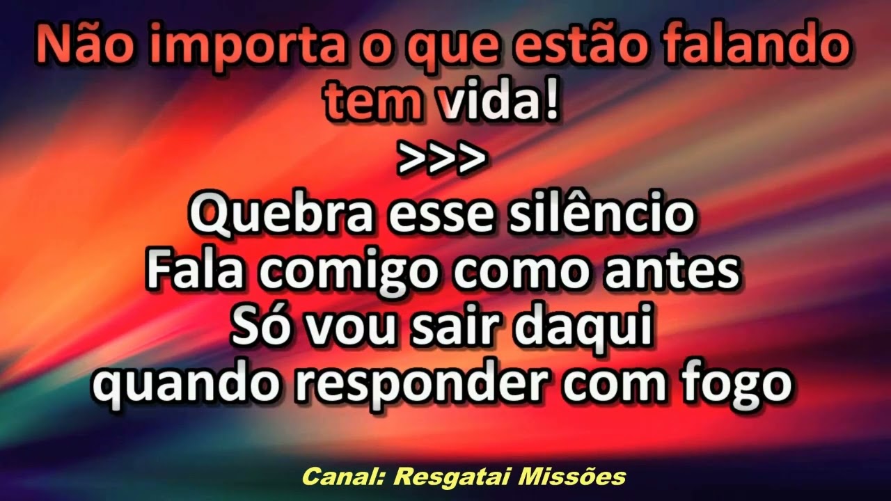 Antônia Gomes - Fala Deus - Playback - Karaokê