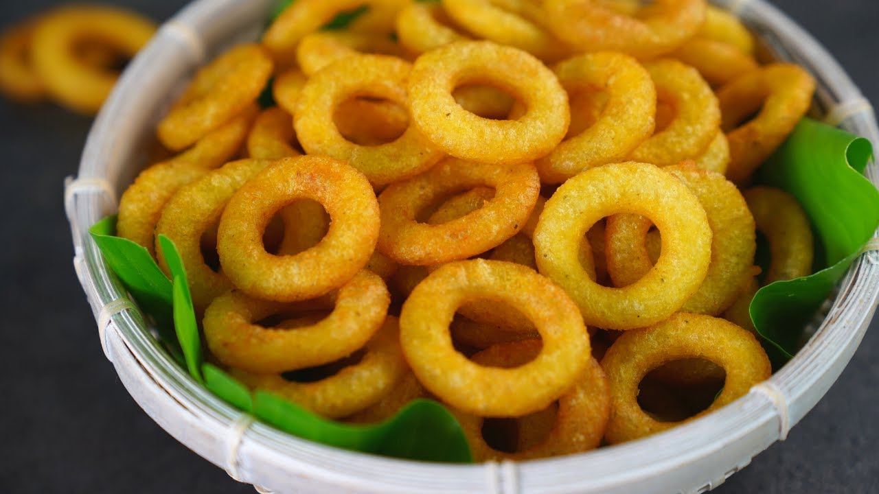 Potato Ring Chips/Potato Rings / Aloo Rings Recipe by Tiffin Box | Potato Chips,potato Snacks Recipe
