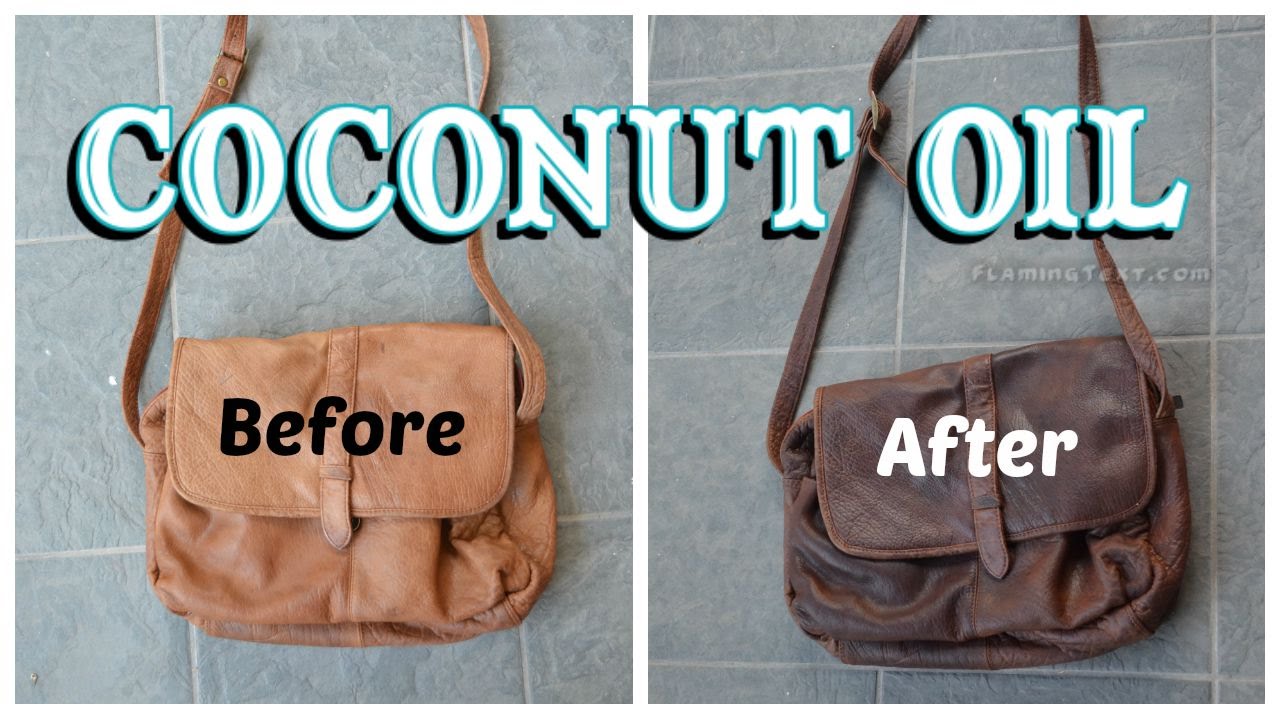 How to darken and soften leather with coconut oil