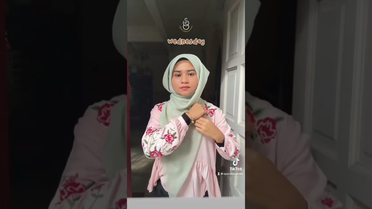 Part 3&ndash; tutorial simple bawal bidang 45 pergi kelas & kerja | syarahscarves