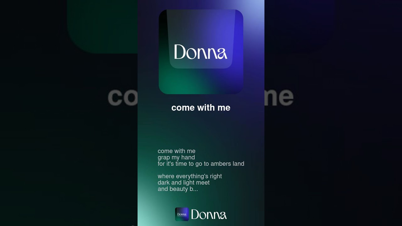 Come with me