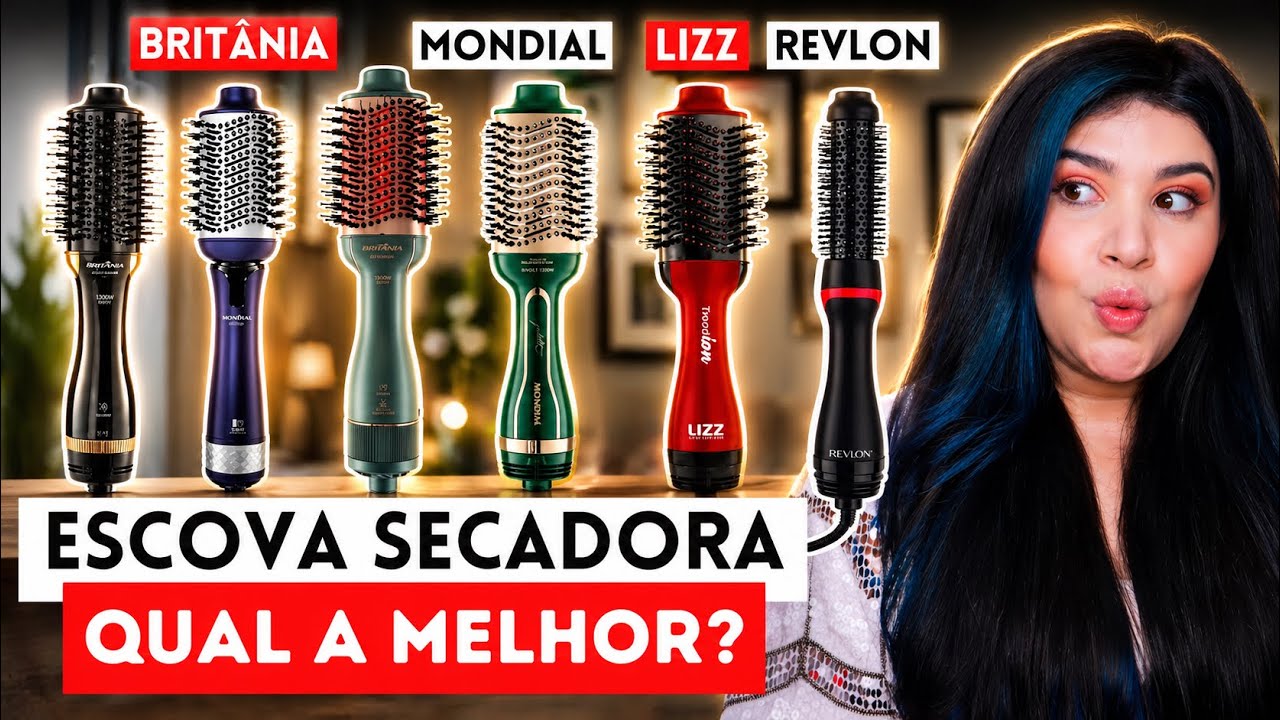 💜ESCOVA SECADORA QUAL A MELHOR? Teste comparativo: Mondial, Britania, Lizz e Revlon