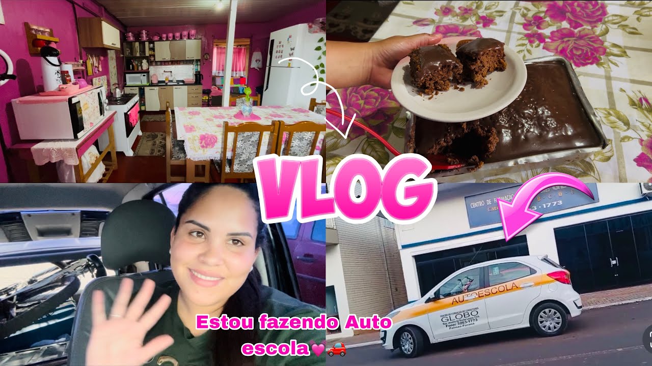 ESTOU FAZENDO AUTO ESCOLA🚗🙌|| Fiz bolo de chocolate🥧🍫