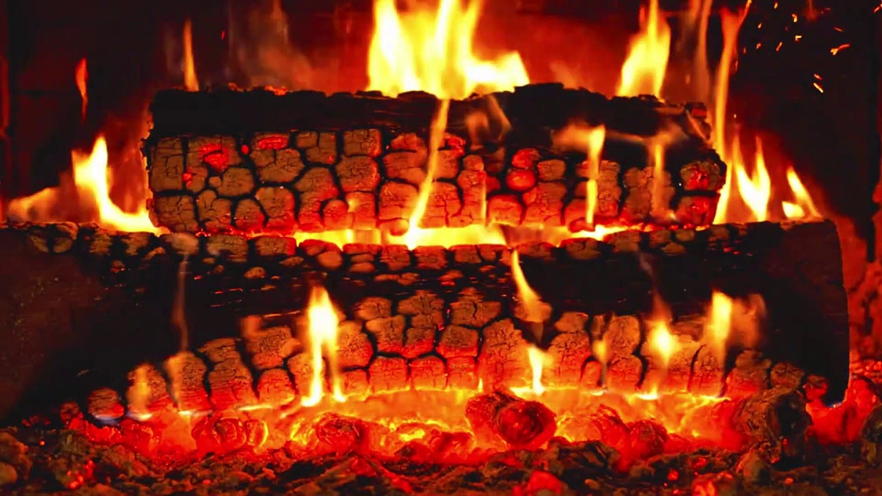 🔥Night Fireplace Ambience 🌙 Warm Fire Sounds for Calm & Relaxation