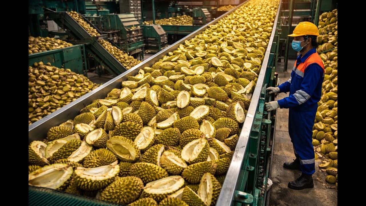 How Durian Shells Are Recycled in a Futuristic Factory You’ve Never Seen