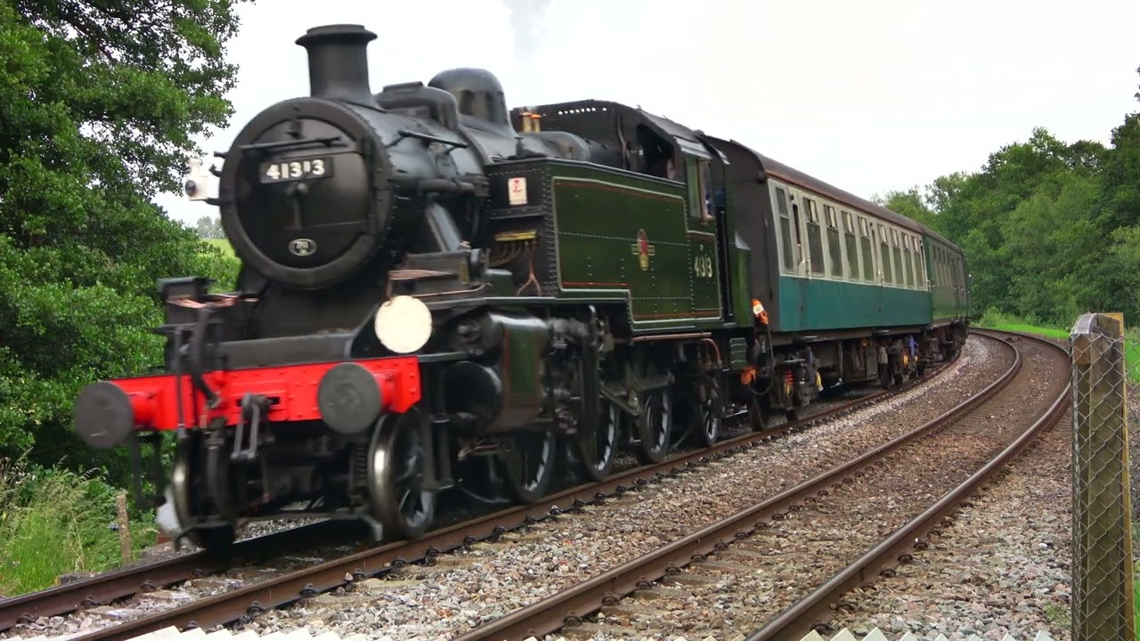 BR 41313 Ivatt Class 2 2-6-2 Locomotive at Southern Steam Up 2023 | Spa Valley Railway