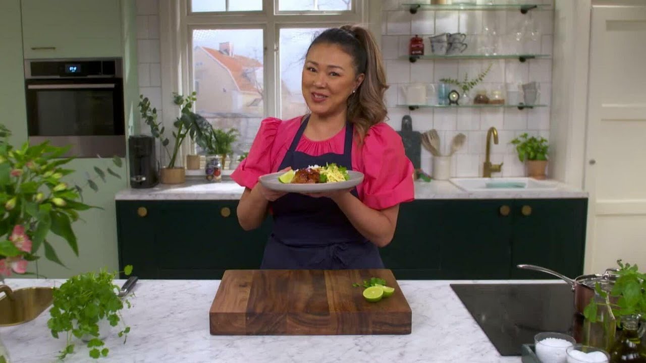 Kökets middag: Sticky chicken med coleslaw - Köket