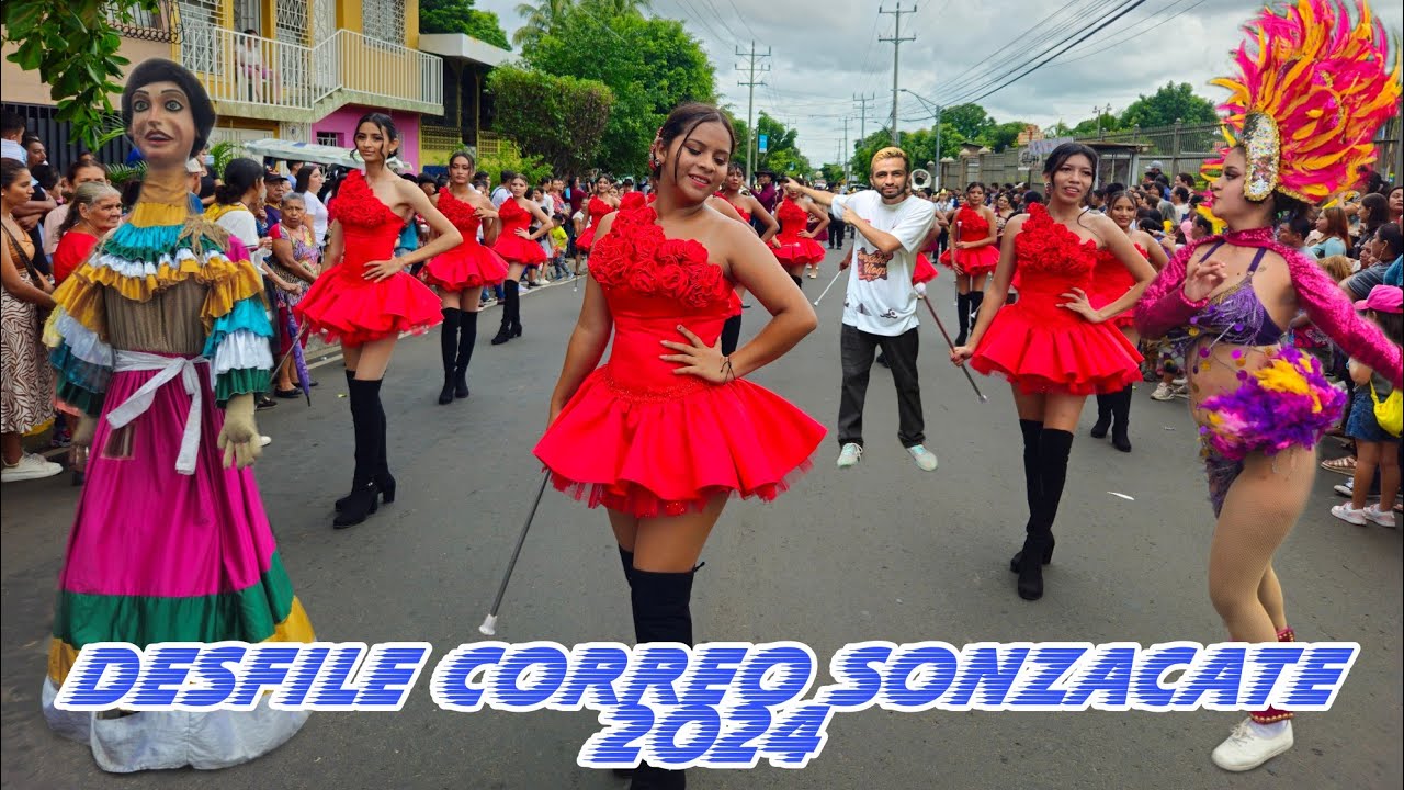 DESFILE DEL CORREO SONZACATE 2024, SONSONATE EL SALVADOR