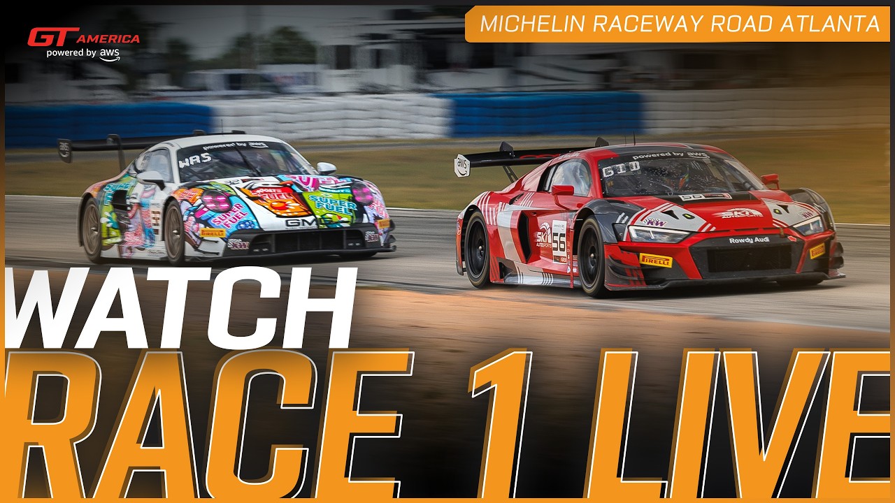 LIVE | Race 1 |&nbsp;Road Atlanta | GT America powered by AWS 2026