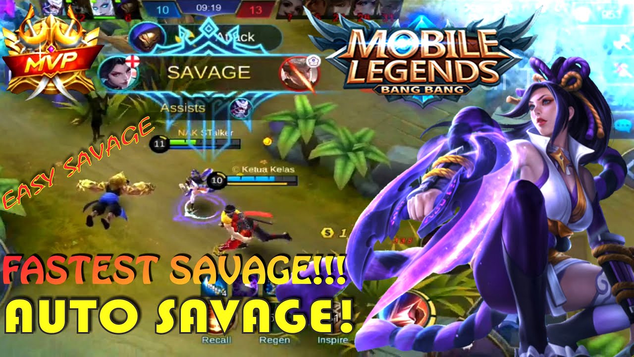 HANABI FASTEST SAVAGE! AUTO SAVAGE new Best Build, Gear Item & Gameplay Tricks | Mobile Legends