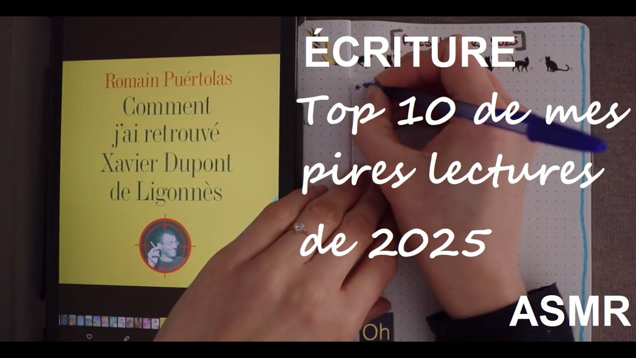 ASMR français - Bilan : Top 10 des pires livres que j'ai lus en 2025