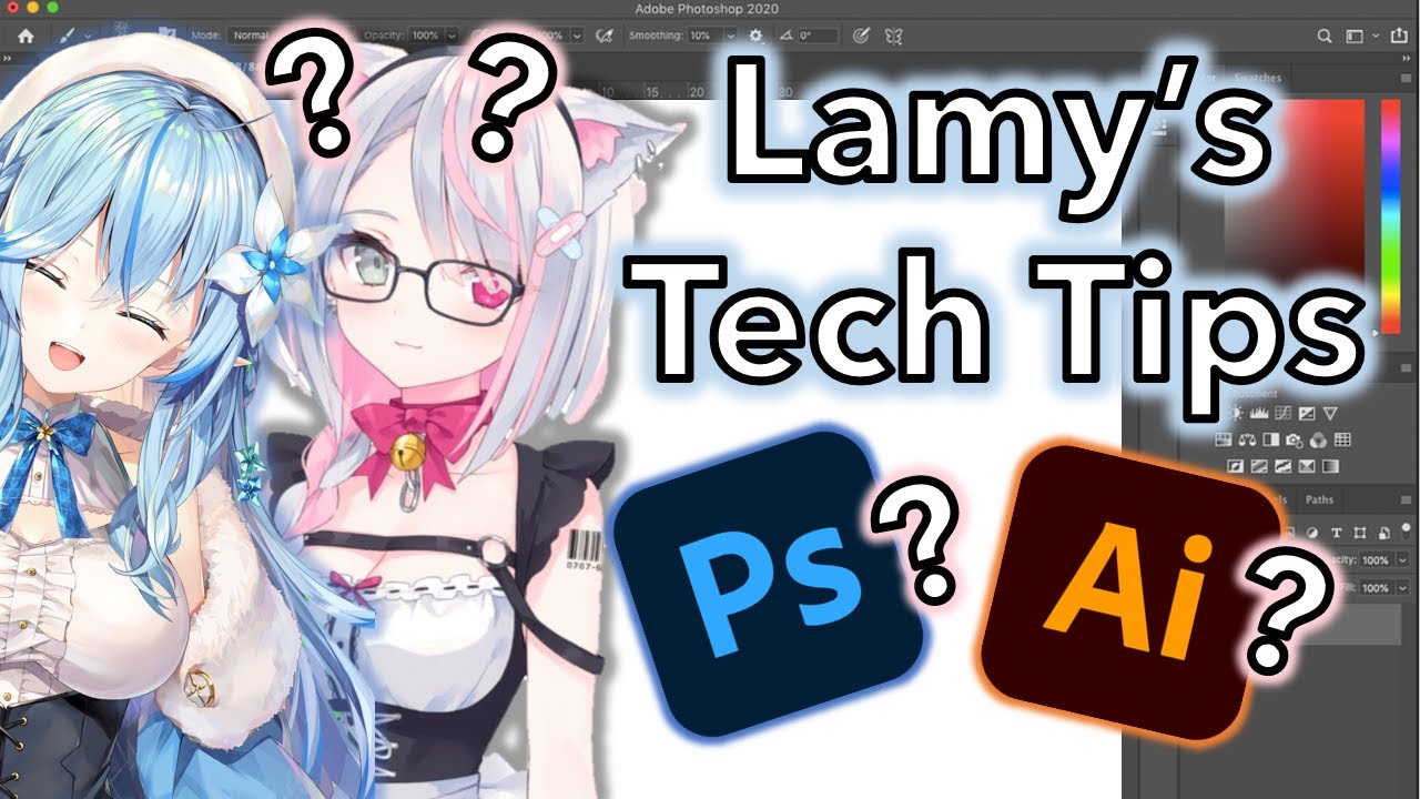 Lolo asked Lamy for help with Photoshop