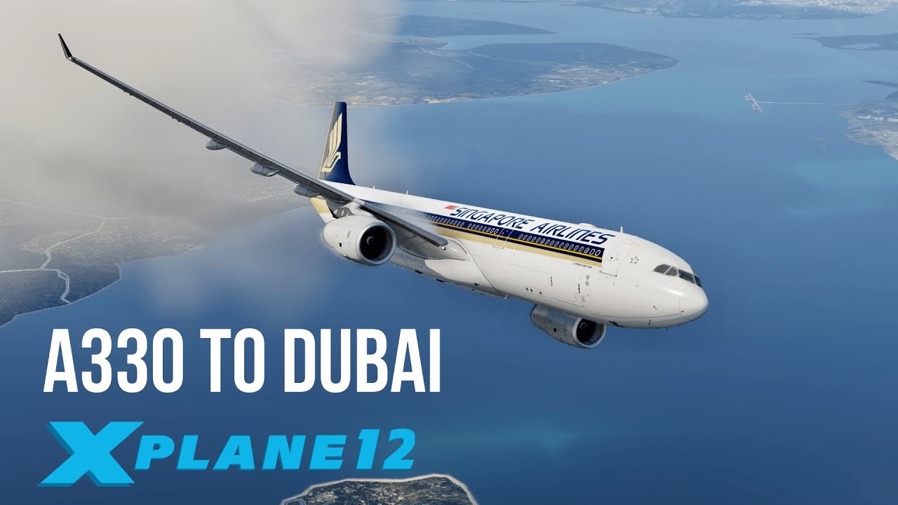 НОВЫЙ MCDU в БЕСПЛАТНОМ A330 - X-Plane 12 - Сингапур - Дубай
