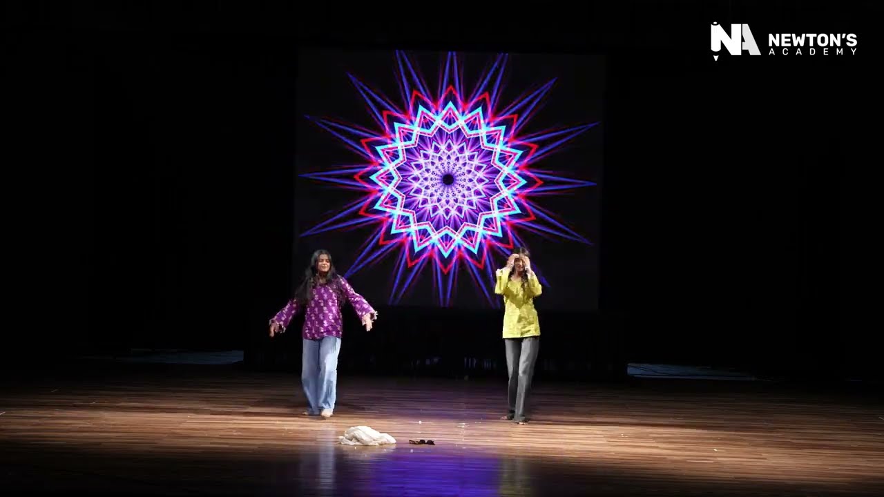 Bollywood duet dance by 12th Sci girls | Newton's Academy | Annual Day | Aaghaz 2025