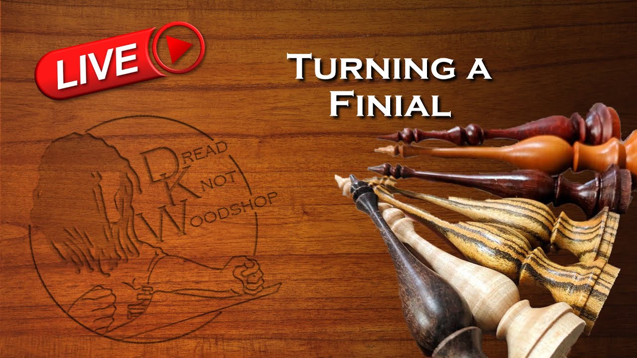 Turning a finial