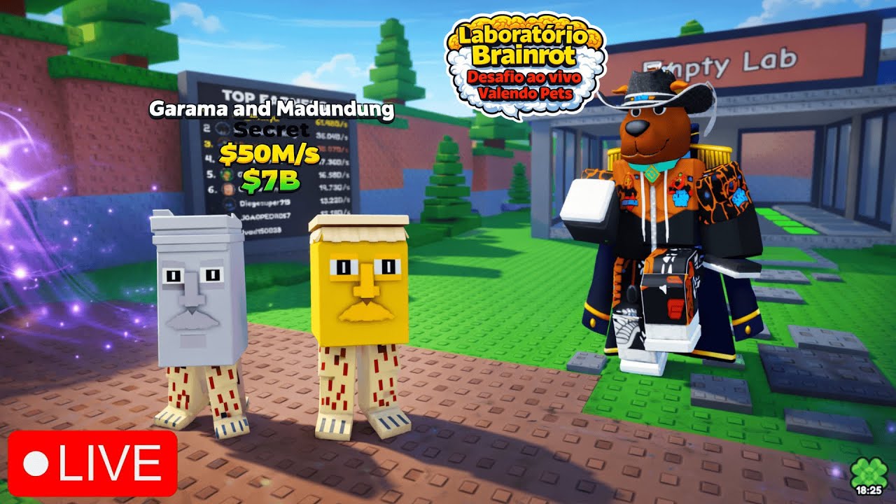 AO-VIVO COM O SCUUBY NO LABORATÓRIO BRAINROT AVALIANDO CARGO LCW+TEMPORIZADOR!!!!